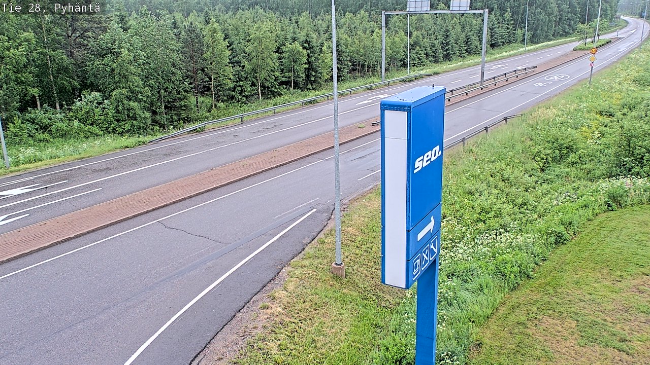 Kelikamerat Kuva Tie 28 Pyhäntä, Pyhäntä, Pohjois-Pohjanmaa