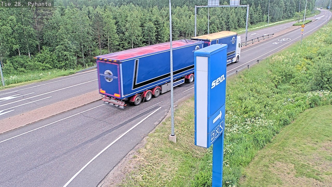 Kelikamerat Kuva Tie 28 Pyhäntä, Pyhäntä, Pohjois-Pohjanmaa