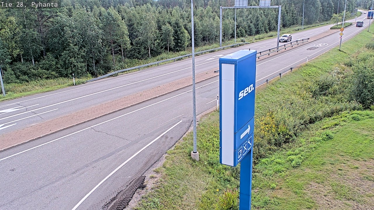 Kelikamerat Kuva Tie 28 Pyhäntä, Pyhäntä, Pohjois-Pohjanmaa