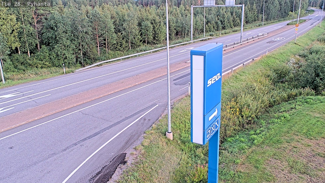 Kelikamerat Kuva Tie 28 Pyhäntä, Pyhäntä, Pohjois-Pohjanmaa