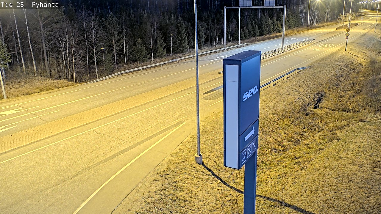 Kelikamerat Kuva Tie 28 Pyhäntä, Pyhäntä, Pohjois-Pohjanmaa