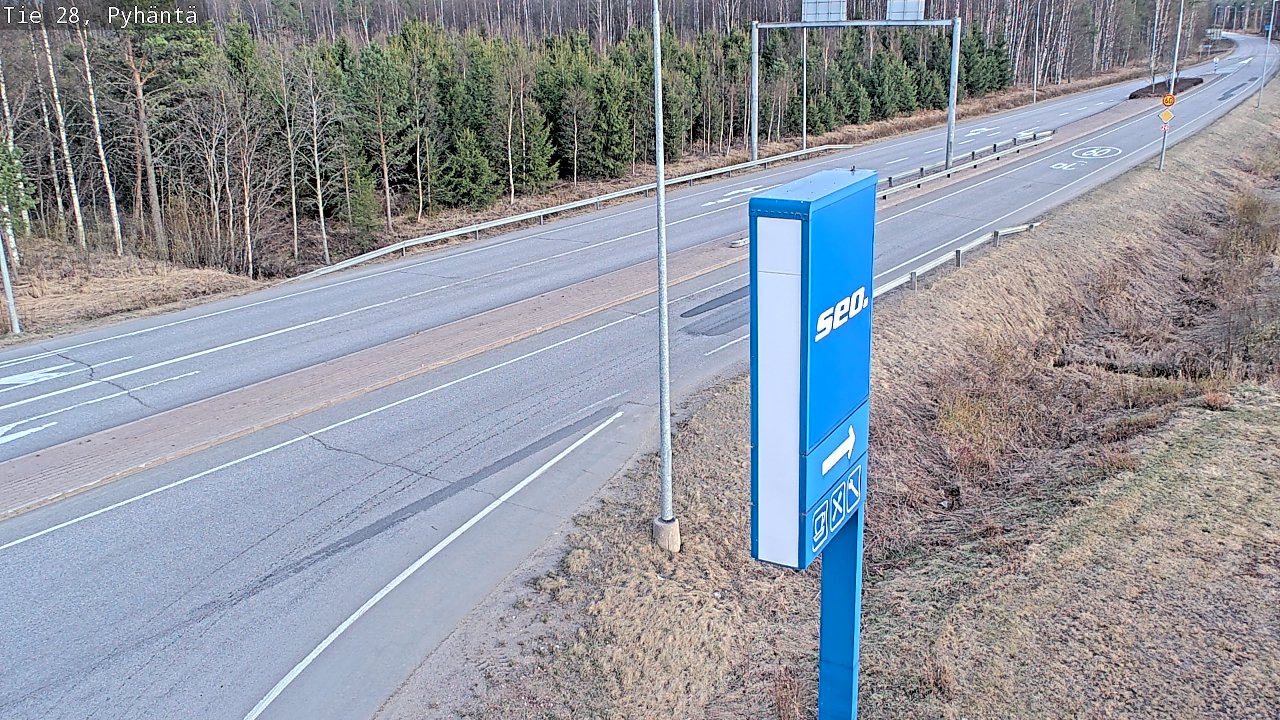 Kelikamerat Kuva Tie 28 Pyhäntä, Pyhäntä, Pohjois-Pohjanmaa