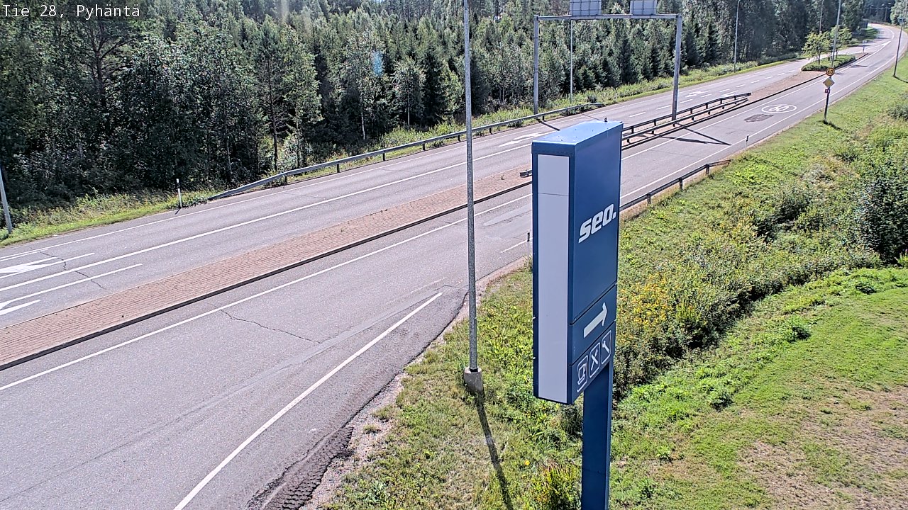 Kelikamerat Kuva Tie 28 Pyhäntä, Pyhäntä, Pohjois-Pohjanmaa
