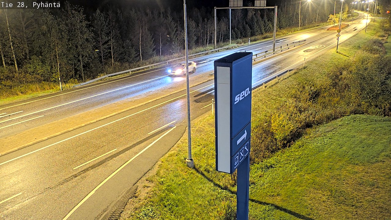 Kelikamerat Kuva Tie 28 Pyhäntä, Pyhäntä, Pohjois-Pohjanmaa