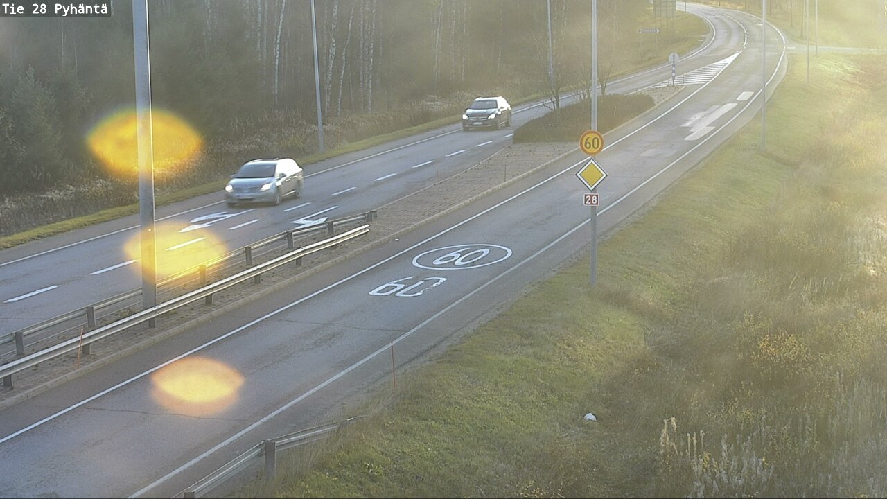 Kelikamerat Kuva Tie 28 Pyhäntä, Pyhäntä, Pohjois-Pohjanmaa