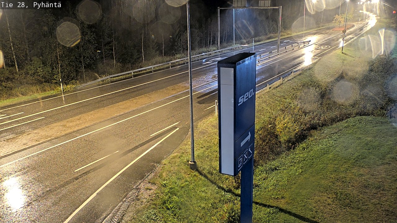 Kelikamerat Kuva Tie 28 Pyhäntä, Pyhäntä, Pohjois-Pohjanmaa
