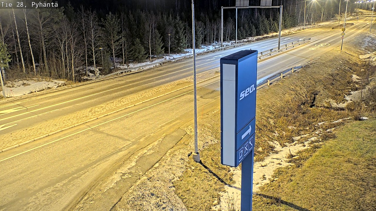 Kelikamerat Kuva Tie 28 Pyhäntä, Pyhäntä, Pohjois-Pohjanmaa