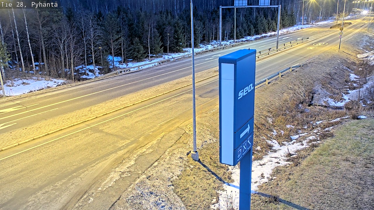 Kelikamerat Kuva Tie 28 Pyhäntä, Pyhäntä, Pohjois-Pohjanmaa