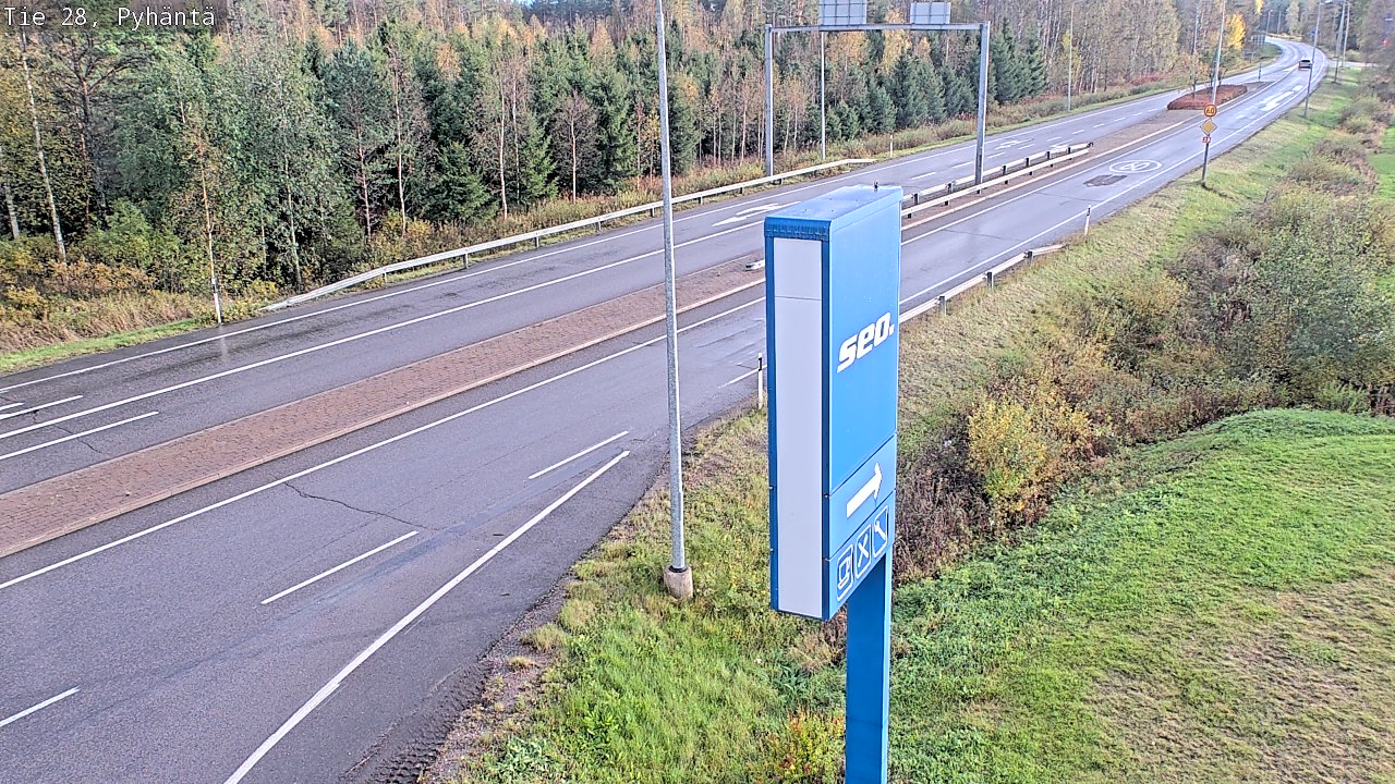 Kelikamerat Kuva Tie 28 Pyhäntä, Pyhäntä, Pohjois-Pohjanmaa