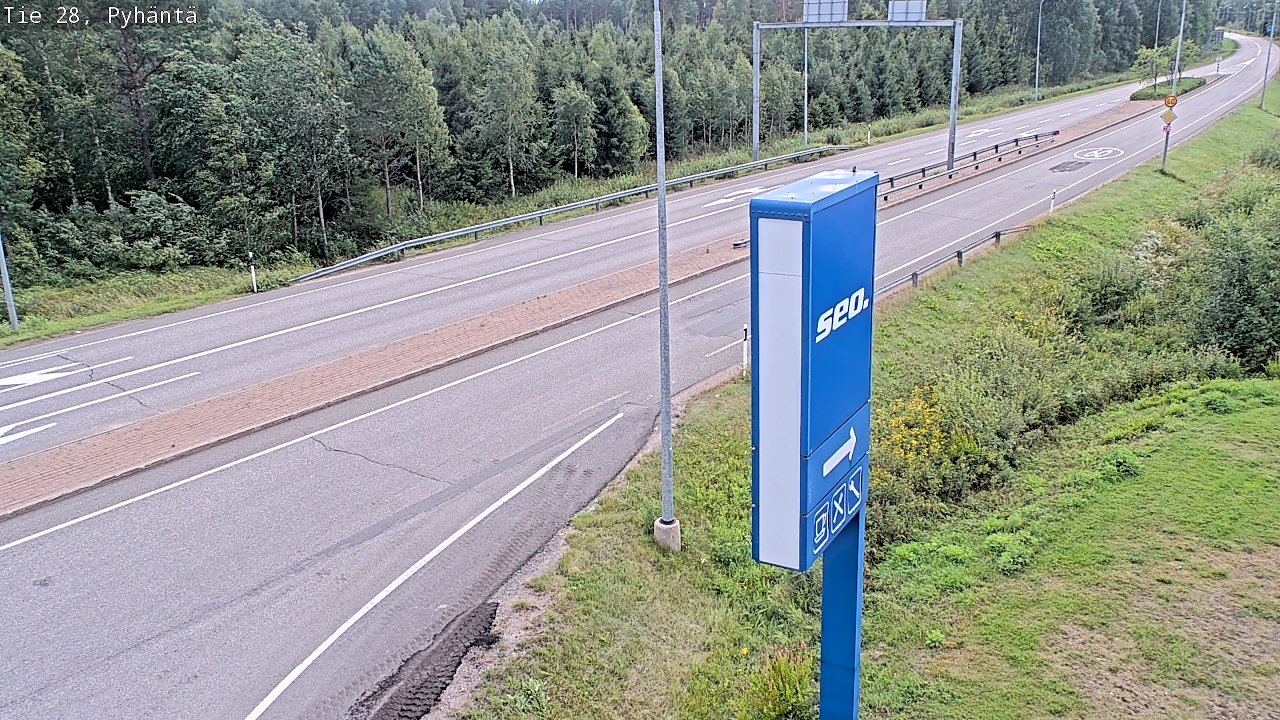 Kelikamerat Kuva Tie 28 Pyhäntä, Pyhäntä, Pohjois-Pohjanmaa