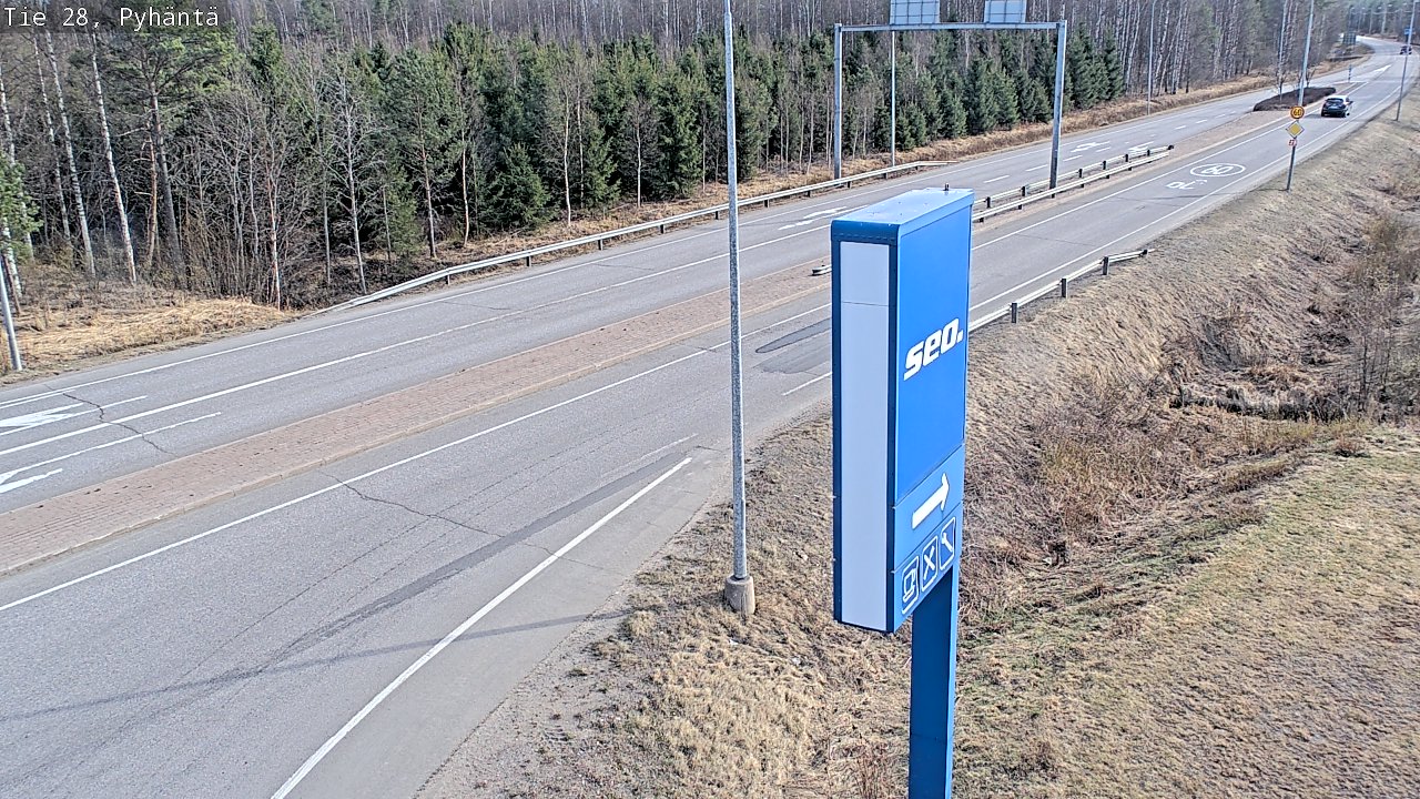 Kelikamerat Kuva Tie 28 Pyhäntä, Pyhäntä, Pohjois-Pohjanmaa