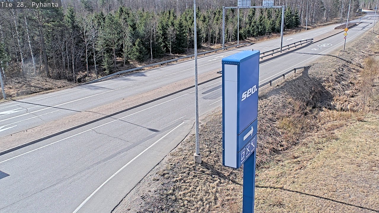 Kelikamerat Kuva Tie 28 Pyhäntä, Pyhäntä, Pohjois-Pohjanmaa