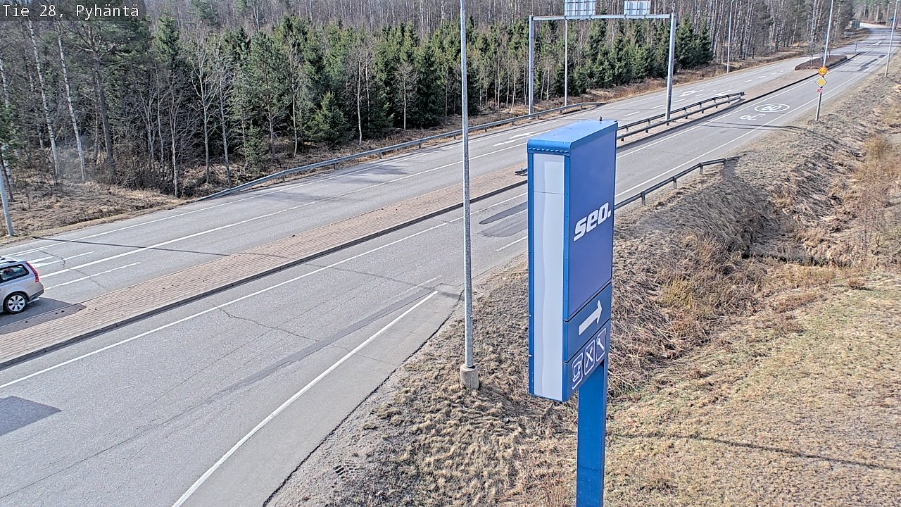 Kelikamerat Kuva Tie 28 Pyhäntä, Pyhäntä, Pohjois-Pohjanmaa