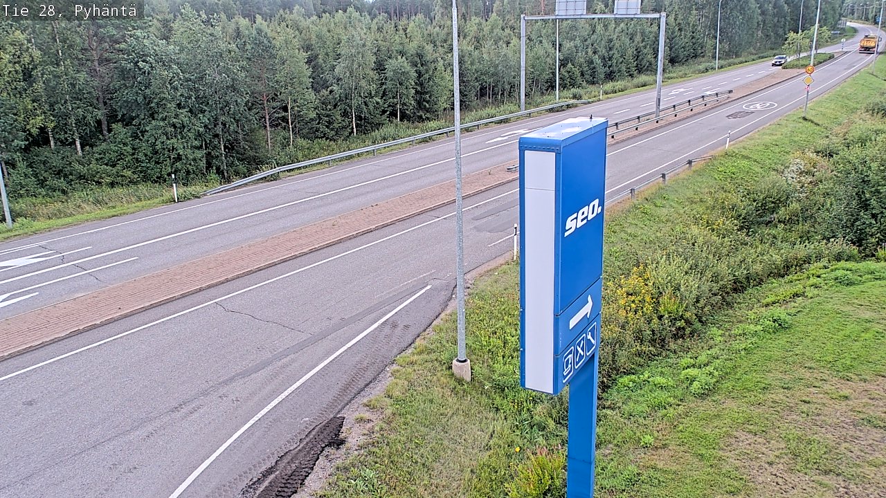 Kelikamerat Kuva Tie 28 Pyhäntä, Pyhäntä, Pohjois-Pohjanmaa