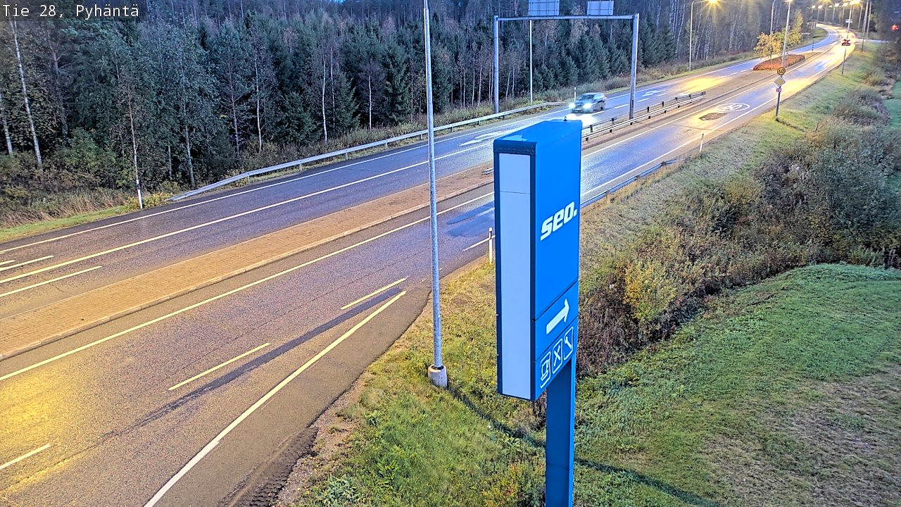 Kelikamerat Kuva Tie 28 Pyhäntä, Pyhäntä, Pohjois-Pohjanmaa