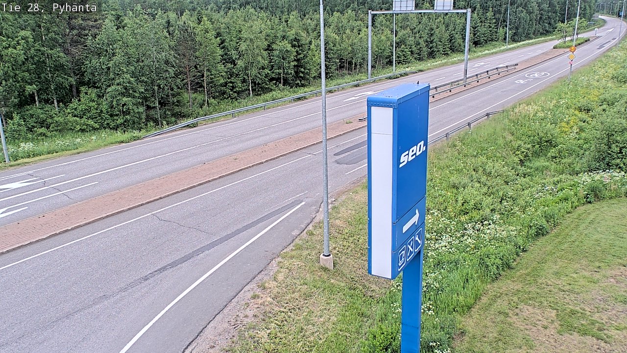 Kelikamerat Kuva Tie 28 Pyhäntä, Pyhäntä, Pohjois-Pohjanmaa