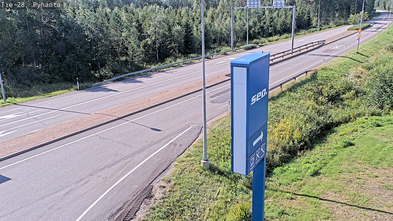 Kelikamerat Kuva Tie 28 Pyhäntä, Pyhäntä, Pohjois-Pohjanmaa