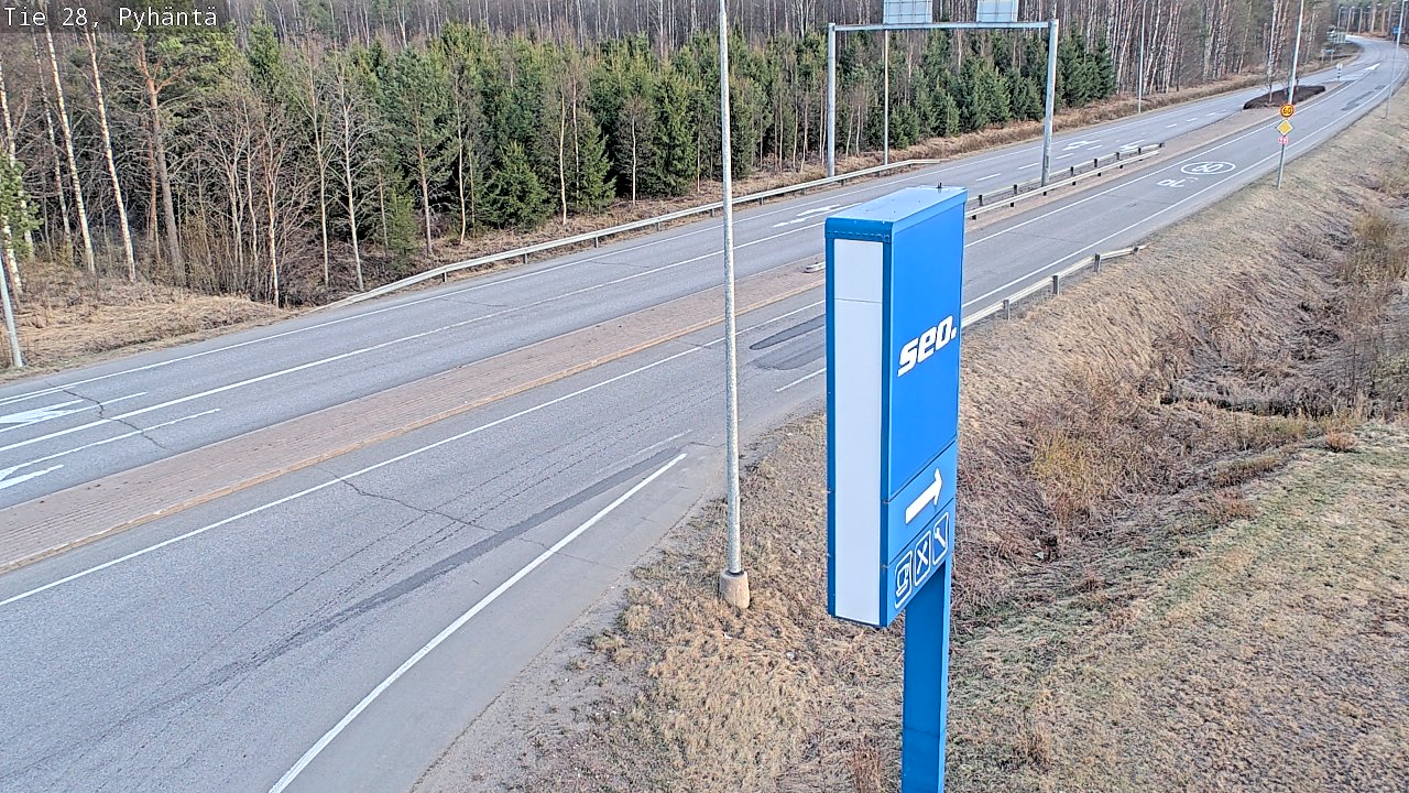 Kelikamerat Kuva Tie 28 Pyhäntä, Pyhäntä, Pohjois-Pohjanmaa
