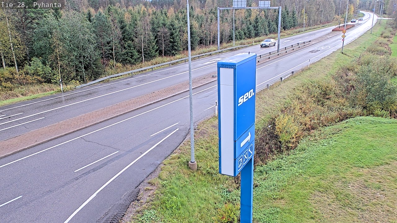 Kelikamerat Kuva Tie 28 Pyhäntä, Pyhäntä, Pohjois-Pohjanmaa