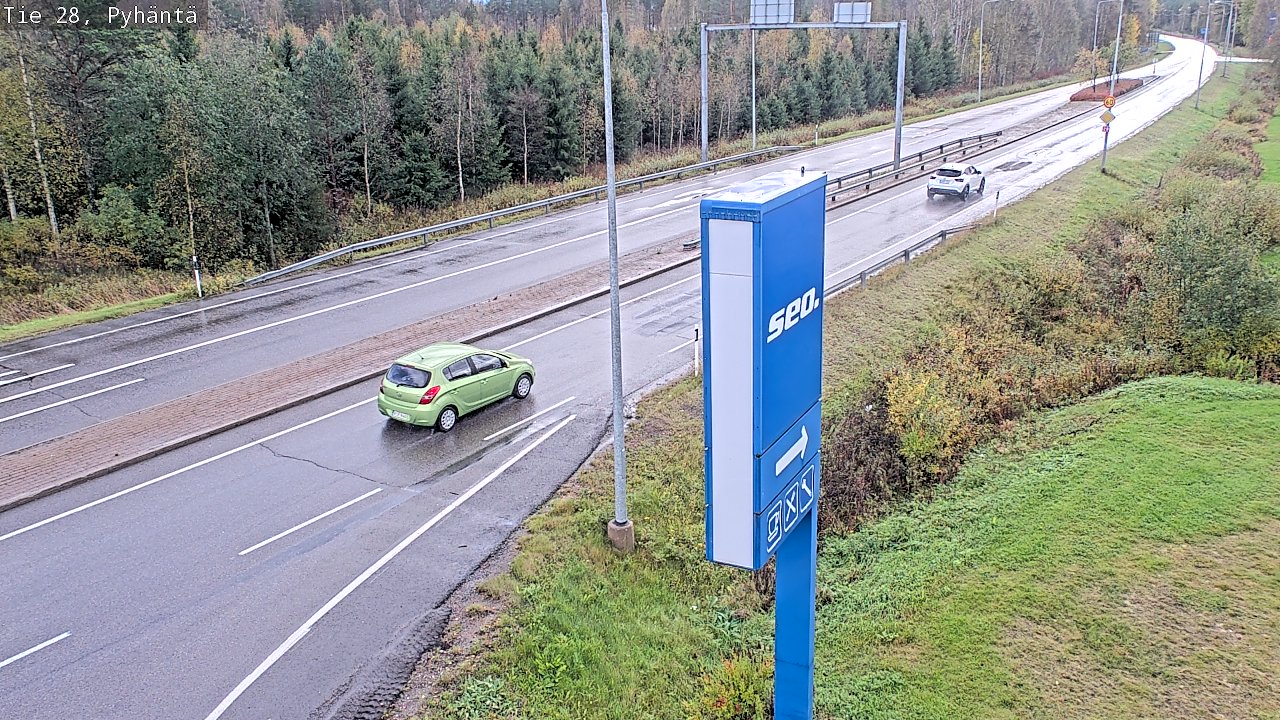 Kelikamerat Kuva Tie 28 Pyhäntä, Pyhäntä, Pohjois-Pohjanmaa