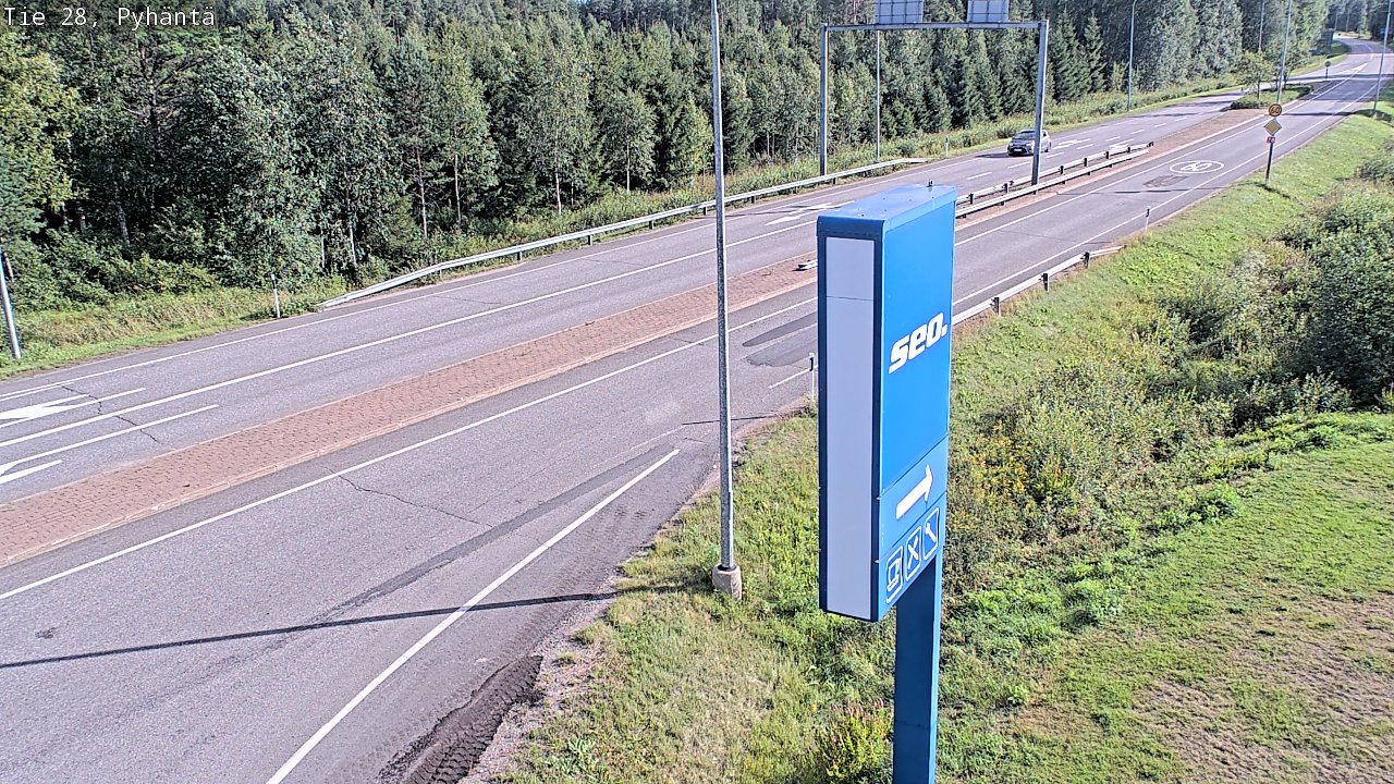 Kelikamerat Kuva Tie 28 Pyhäntä, Pyhäntä, Pohjois-Pohjanmaa