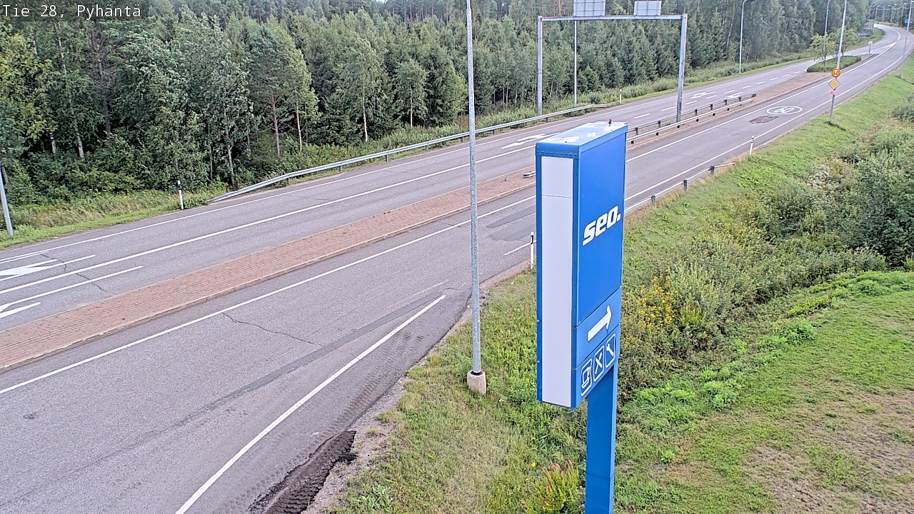 Kelikamerat Kuva Tie 28 Pyhäntä, Pyhäntä, Pohjois-Pohjanmaa