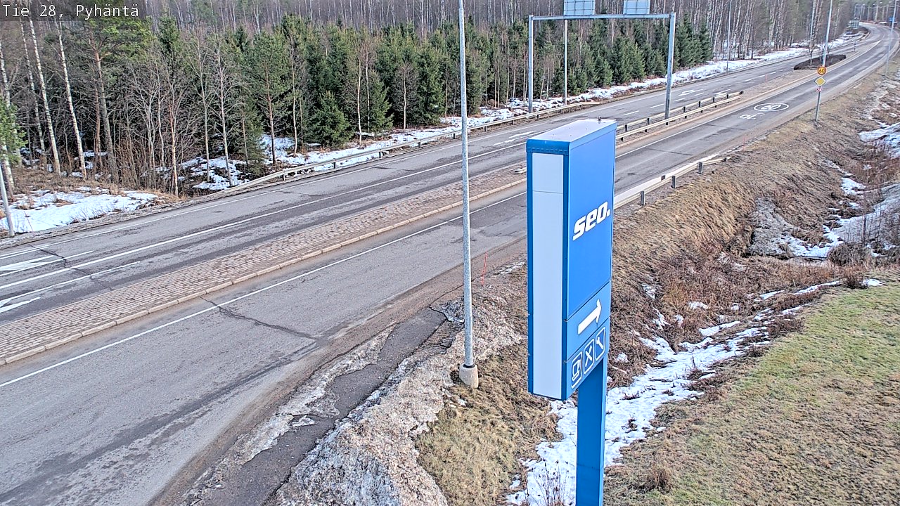 Kelikamerat Kuva Tie 28 Pyhäntä, Pyhäntä, Pohjois-Pohjanmaa