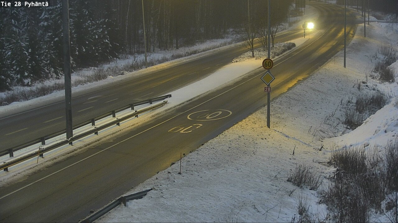 Weather Camera Image Road 28 Pyhäntä, Pyhäntä, Pohjois-Pohjanmaa