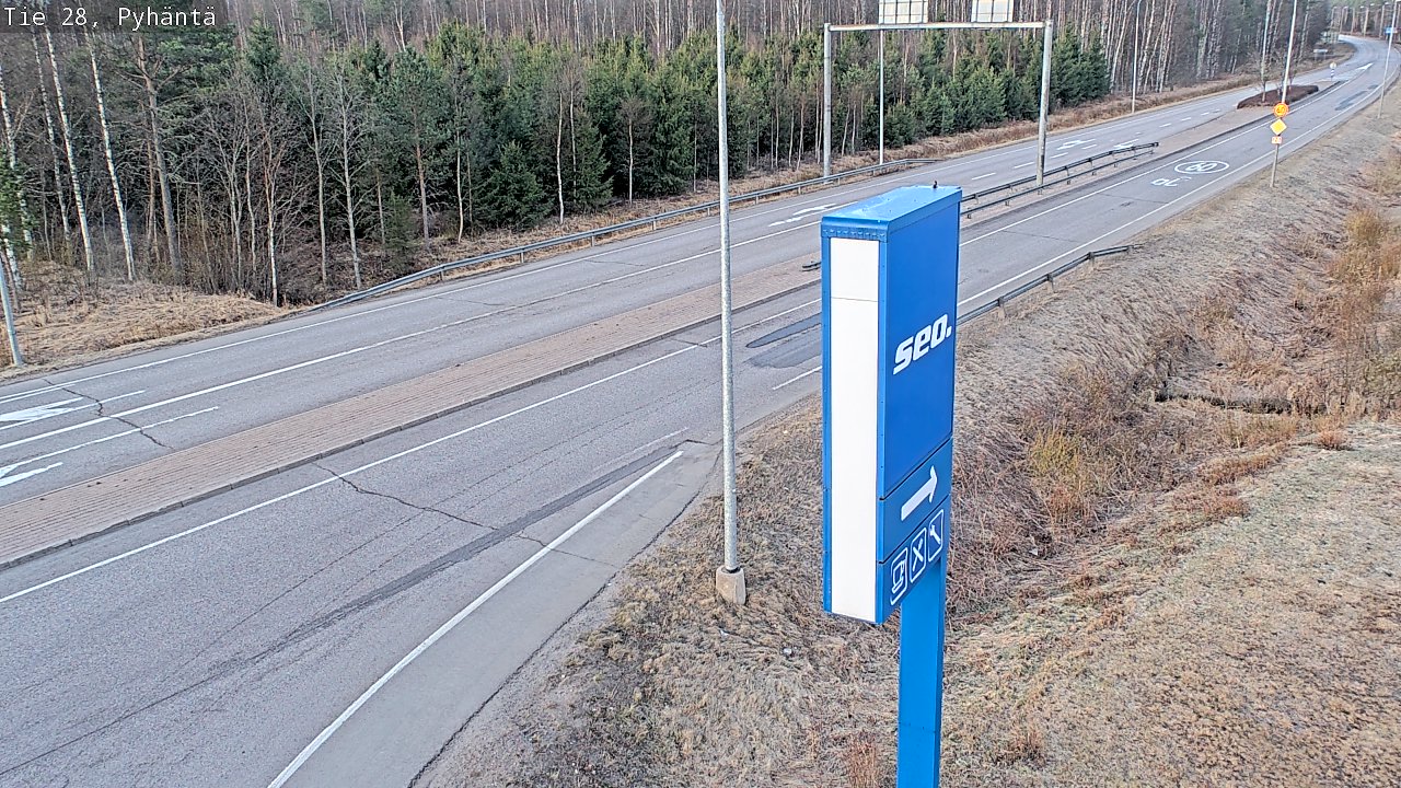 Kelikamerat Kuva Tie 28 Pyhäntä, Pyhäntä, Pohjois-Pohjanmaa