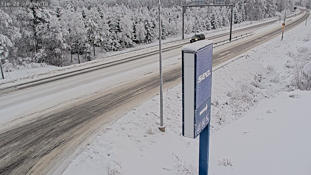 Kelikamerat Kuva Tie 28 Pyhäntä, Pyhäntä, Pohjois-Pohjanmaa