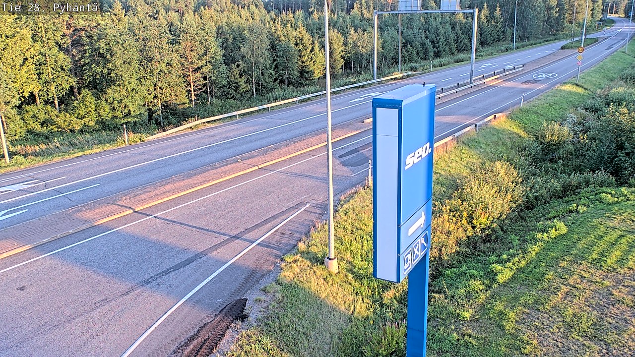 Kelikamerat Kuva Tie 28 Pyhäntä, Pyhäntä, Pohjois-Pohjanmaa