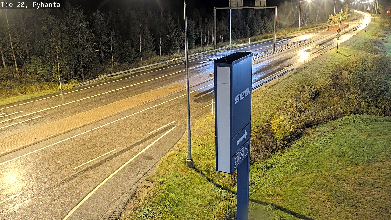 Kelikamerat Kuva Tie 28 Pyhäntä, Pyhäntä, Pohjois-Pohjanmaa