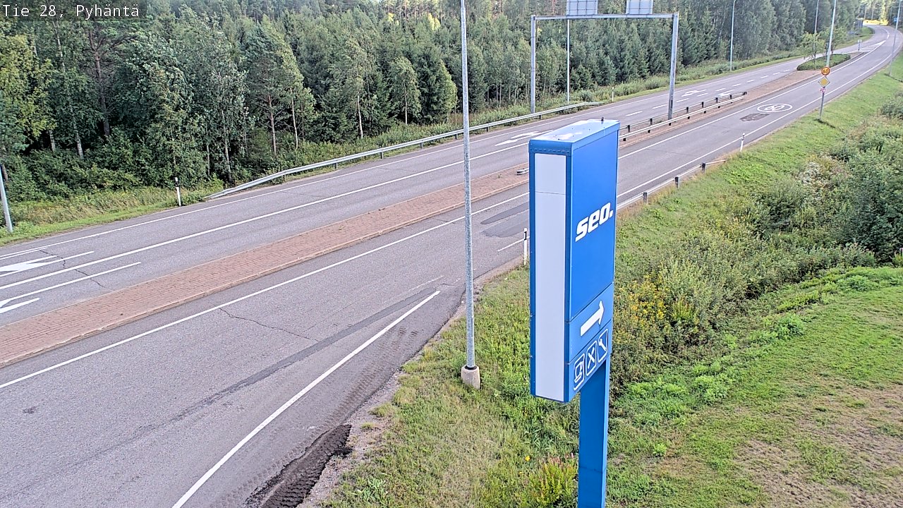 Kelikamerat Kuva Tie 28 Pyhäntä, Pyhäntä, Pohjois-Pohjanmaa