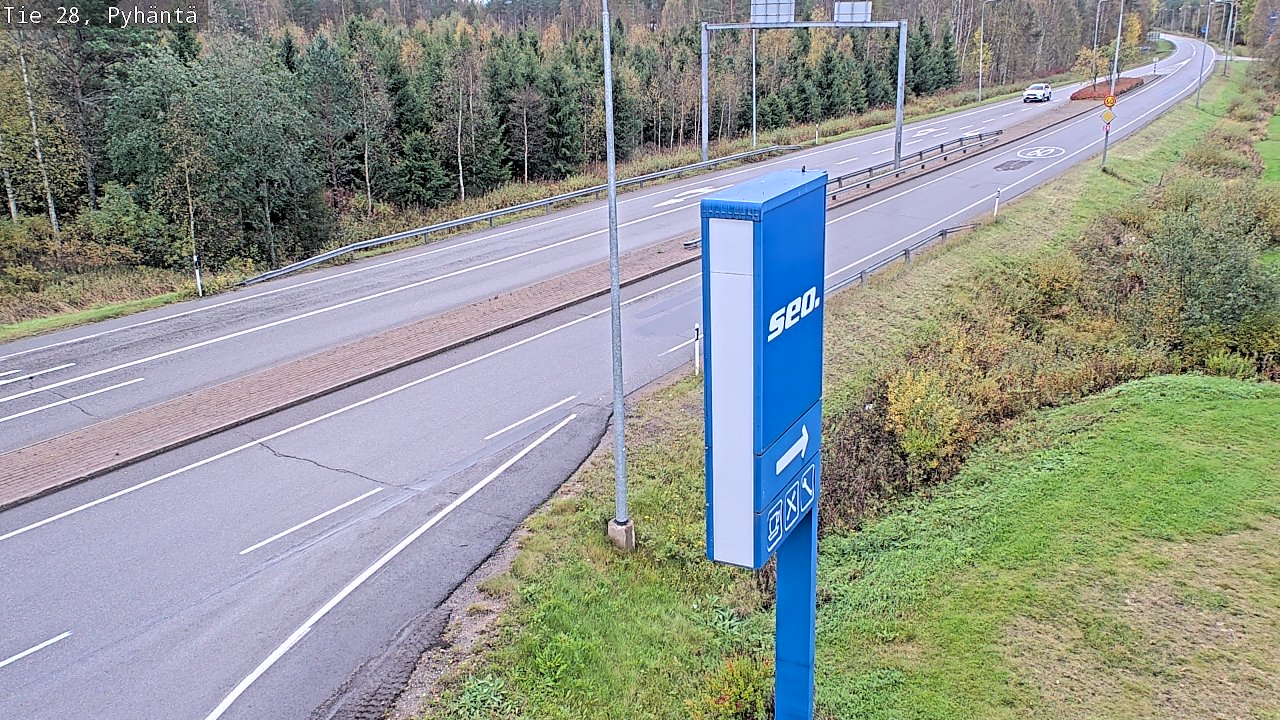 Kelikamerat Kuva Tie 28 Pyhäntä, Pyhäntä, Pohjois-Pohjanmaa