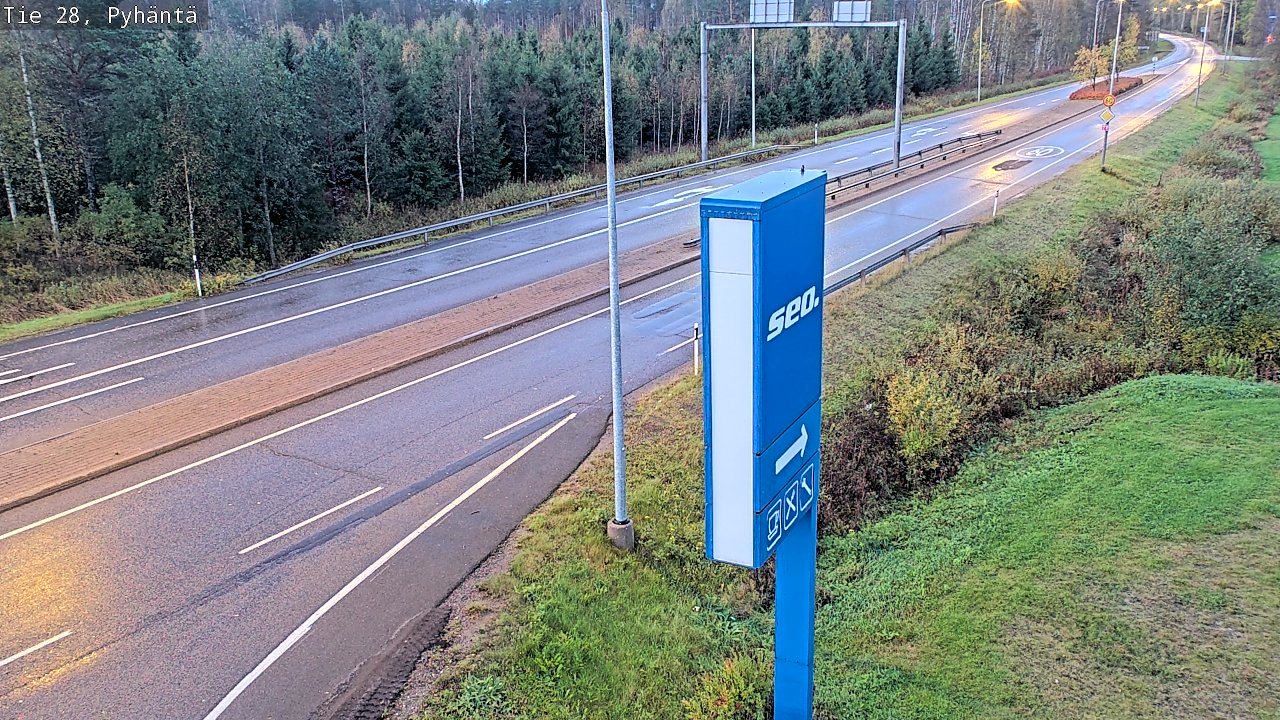 Kelikamerat Kuva Tie 28 Pyhäntä, Pyhäntä, Pohjois-Pohjanmaa