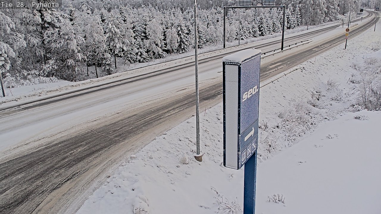 Kelikamerat Kuva Tie 28 Pyhäntä, Pyhäntä, Pohjois-Pohjanmaa