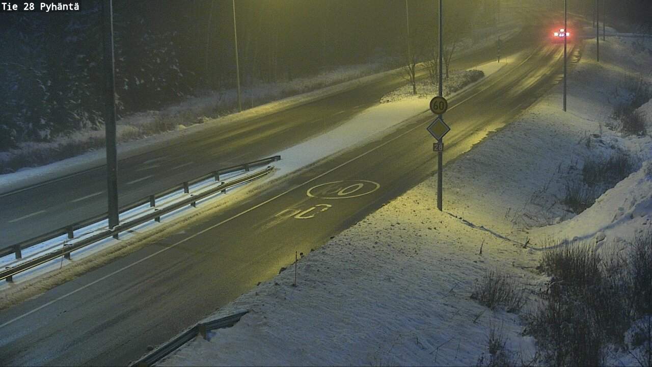 Weather Camera Image Road 28 Pyhäntä, Pyhäntä, Pohjois-Pohjanmaa