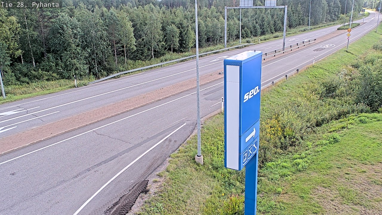 Kelikamerat Kuva Tie 28 Pyhäntä, Pyhäntä, Pohjois-Pohjanmaa