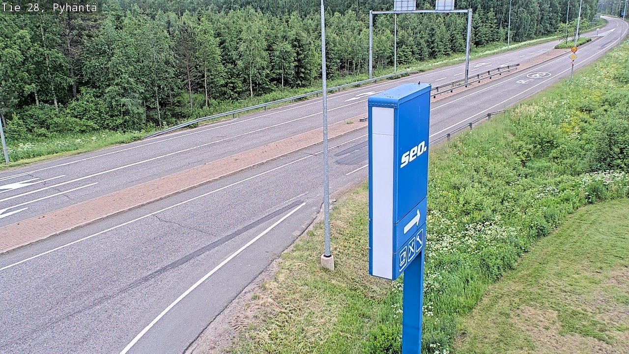Kelikamerat Kuva Tie 28 Pyhäntä, Pyhäntä, Pohjois-Pohjanmaa