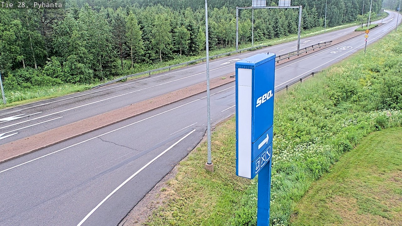 Kelikamerat Kuva Tie 28 Pyhäntä, Pyhäntä, Pohjois-Pohjanmaa