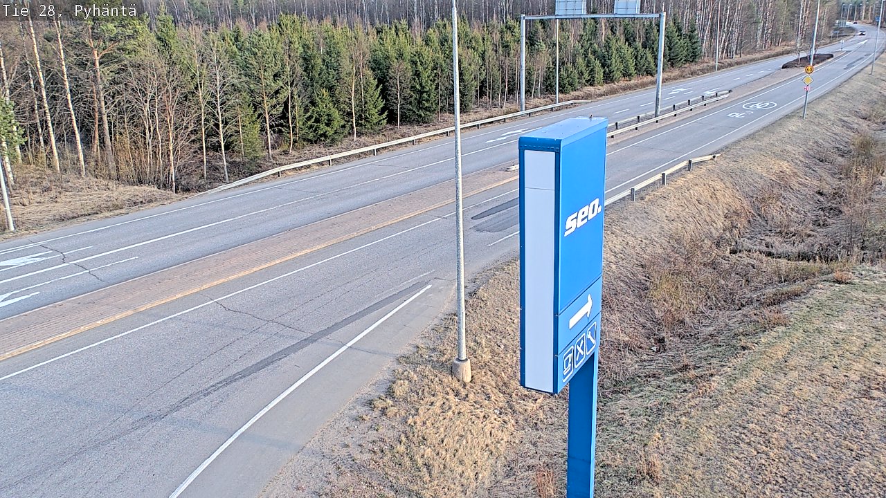 Kelikamerat Kuva Tie 28 Pyhäntä, Pyhäntä, Pohjois-Pohjanmaa