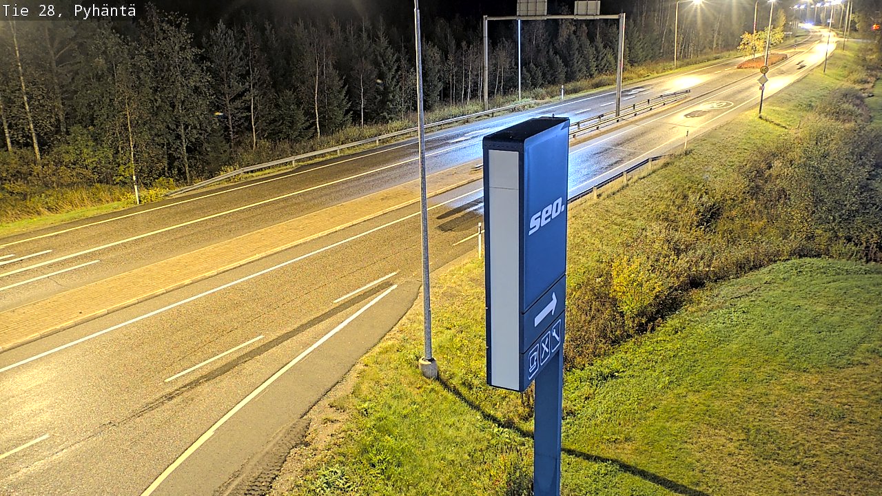 Kelikamerat Kuva Tie 28 Pyhäntä, Pyhäntä, Pohjois-Pohjanmaa