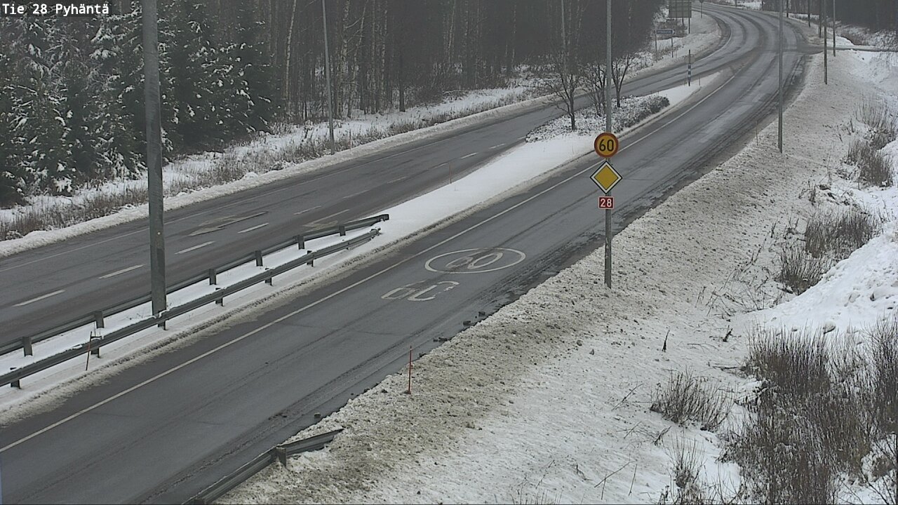 Weather Camera Image Road 28 Pyhäntä, Pyhäntä, Pohjois-Pohjanmaa