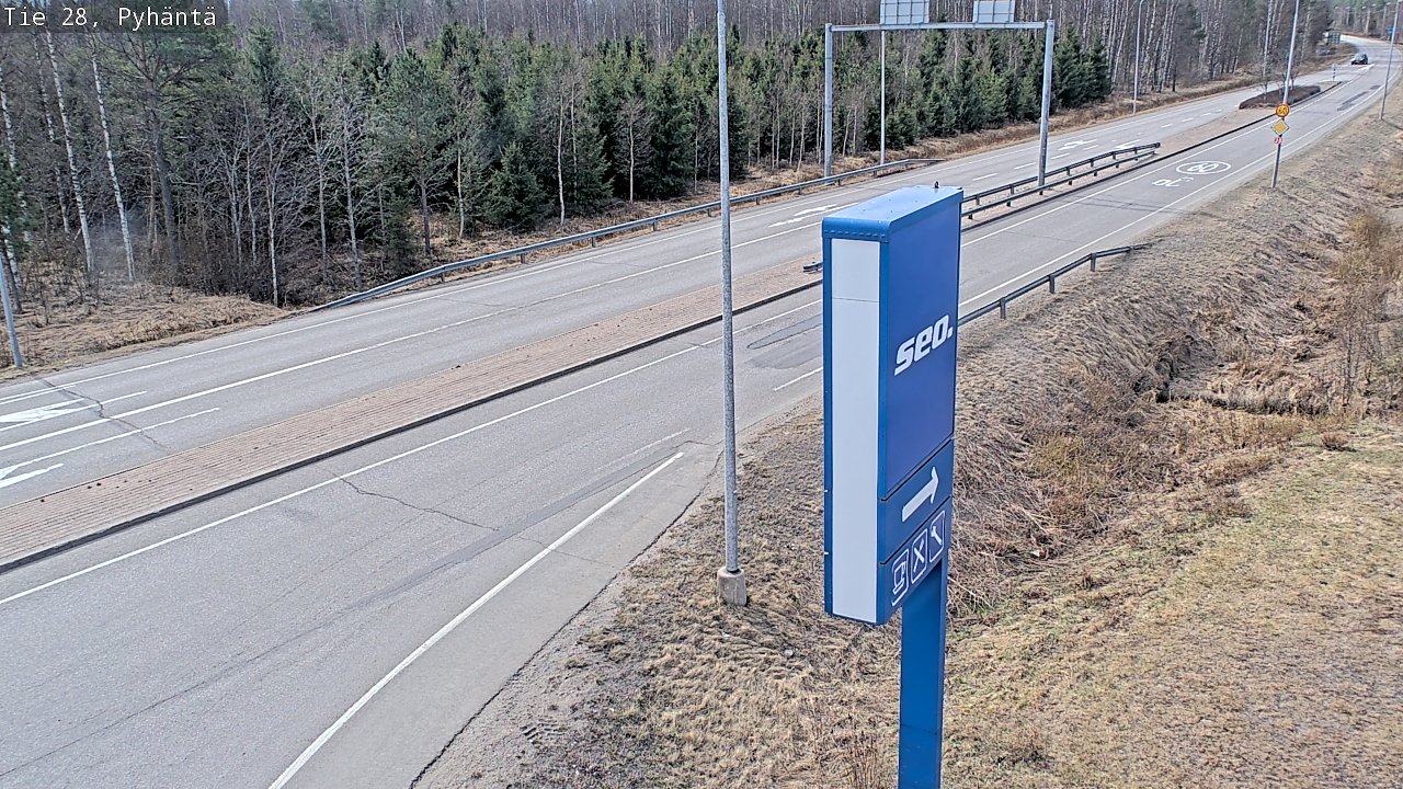 Kelikamerat Kuva Tie 28 Pyhäntä, Pyhäntä, Pohjois-Pohjanmaa