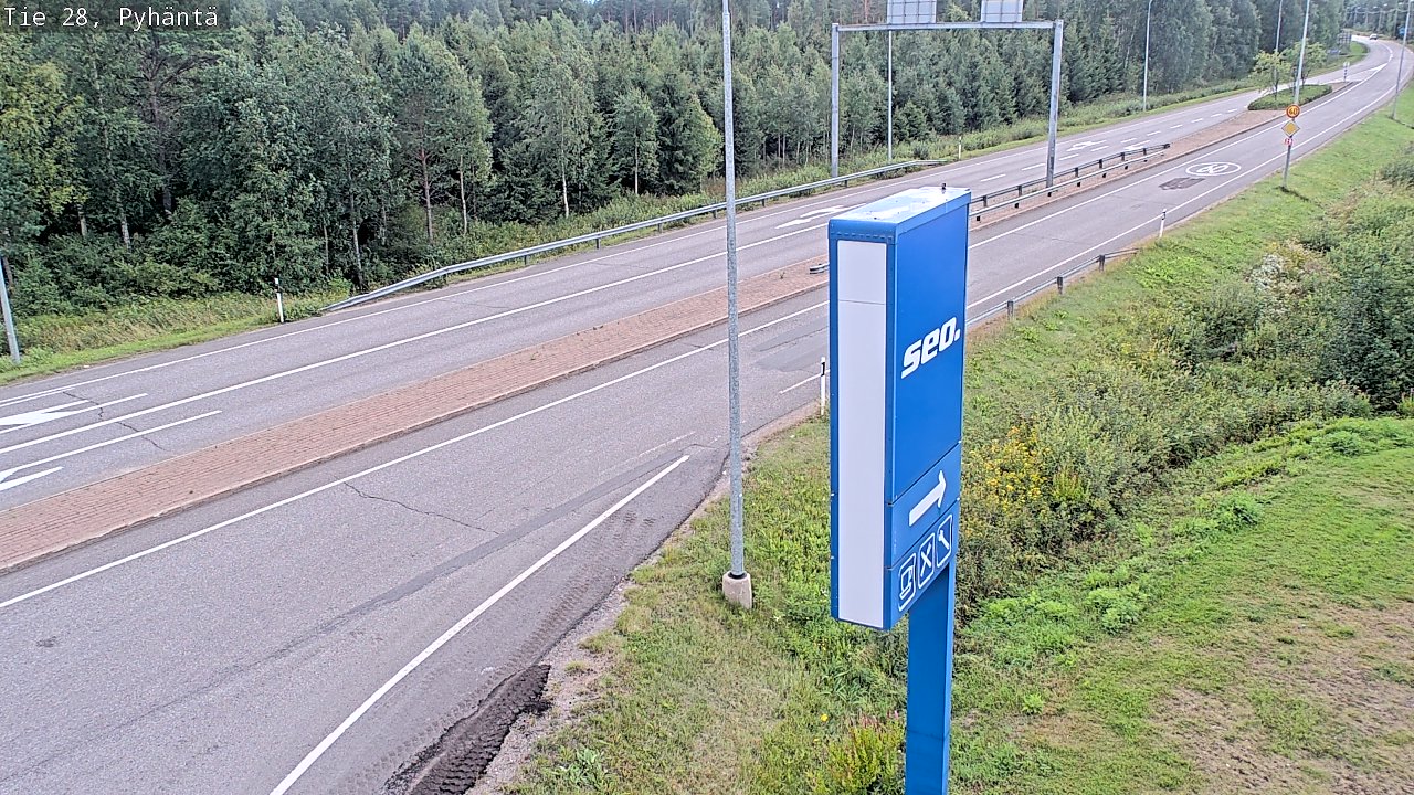 Kelikamerat Kuva Tie 28 Pyhäntä, Pyhäntä, Pohjois-Pohjanmaa