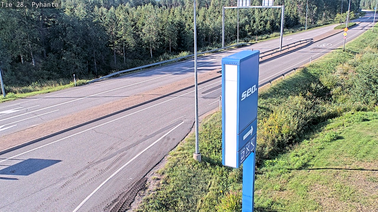 Kelikamerat Kuva Tie 28 Pyhäntä, Pyhäntä, Pohjois-Pohjanmaa