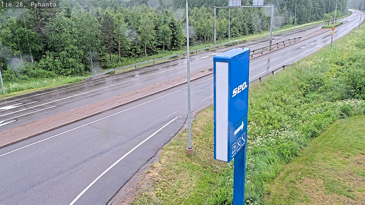 Kelikamerat Kuva Tie 28 Pyhäntä, Pyhäntä, Pohjois-Pohjanmaa