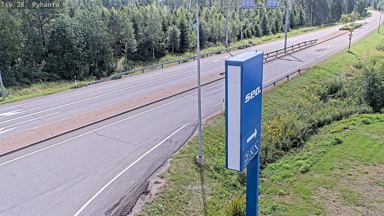Kelikamerat Kuva Tie 28 Pyhäntä, Pyhäntä, Pohjois-Pohjanmaa