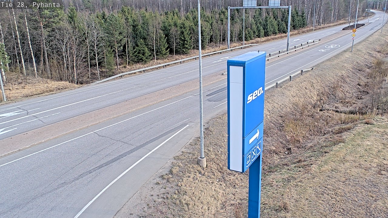 Kelikamerat Kuva Tie 28 Pyhäntä, Pyhäntä, Pohjois-Pohjanmaa