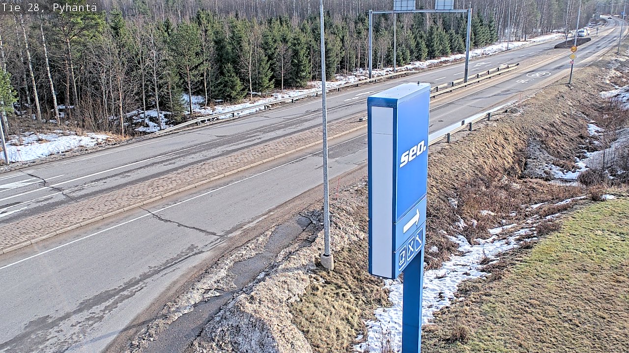 Kelikamerat Kuva Tie 28 Pyhäntä, Pyhäntä, Pohjois-Pohjanmaa